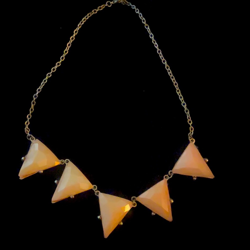 Peach and gold Necklace